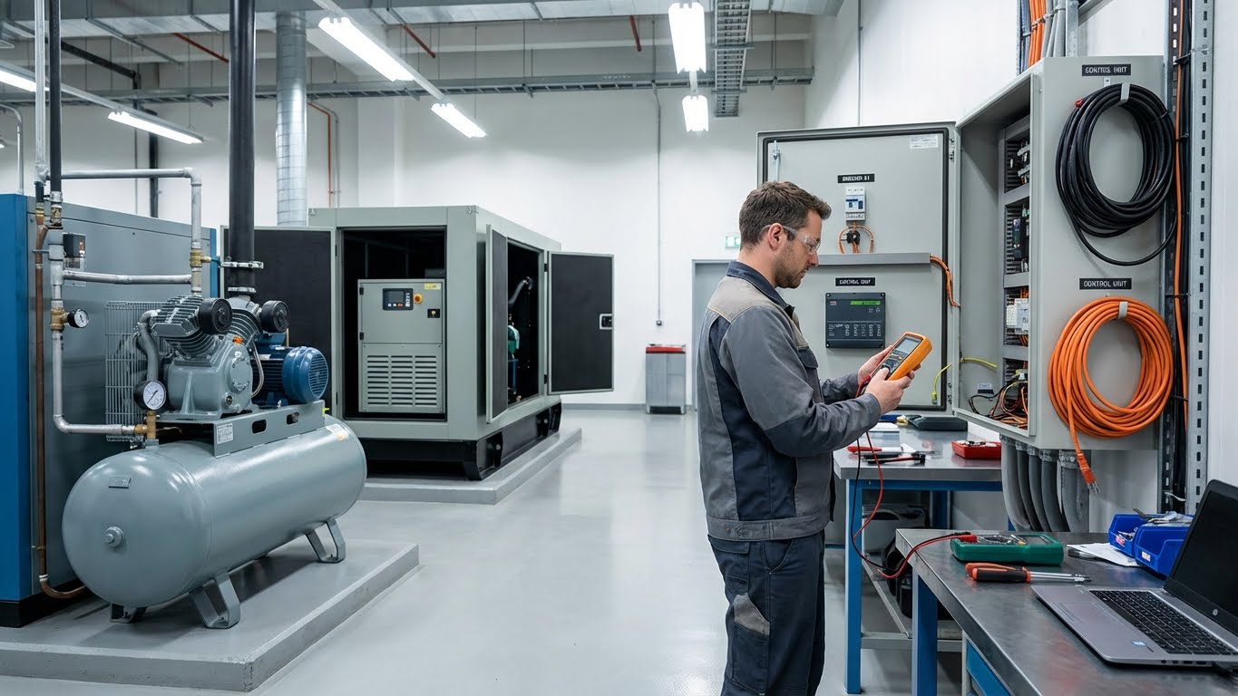 Maintenance industrielle - Entretien de compresseurs et groupes électrogènes