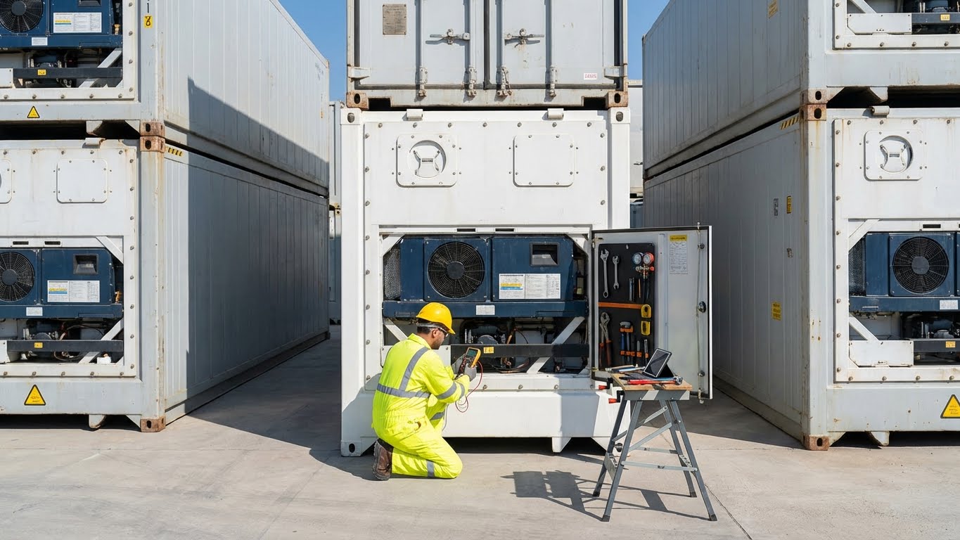 Maintenance des conteneurs frigorifiques
